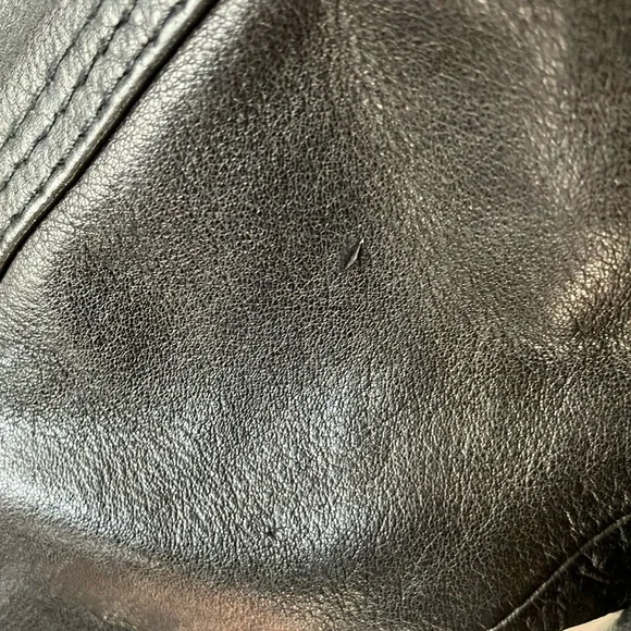 Guess Black Leather Motorcycle Jacket - Picture 4 of 10